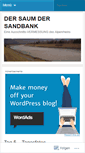 Mobile Screenshot of dersaumdersandbank.wordpress.com
