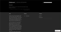 Desktop Screenshot of diabainein.wordpress.com