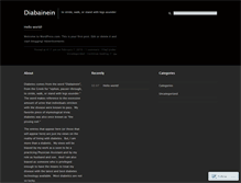 Tablet Screenshot of diabainein.wordpress.com