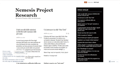 Desktop Screenshot of nemesisresearch.wordpress.com