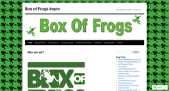 Desktop Screenshot of boxoffrogsimpro.wordpress.com