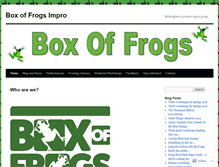 Tablet Screenshot of boxoffrogsimpro.wordpress.com