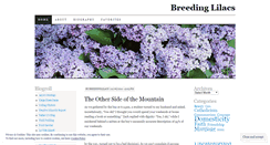 Desktop Screenshot of breedinglilacs.wordpress.com