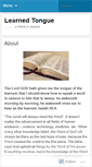 Mobile Screenshot of learnedtongue.wordpress.com