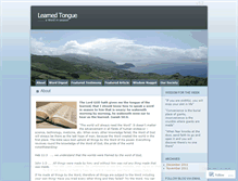 Tablet Screenshot of learnedtongue.wordpress.com