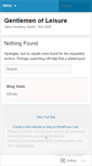 Mobile Screenshot of gentlemenofleisure.wordpress.com