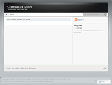 Tablet Screenshot of gentlemenofleisure.wordpress.com