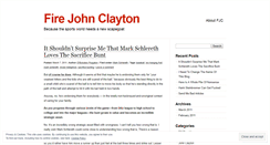 Desktop Screenshot of firejohnclayton.wordpress.com