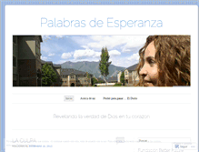 Tablet Screenshot of palabrasalcorazon.wordpress.com