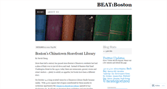 Desktop Screenshot of bostonbeats.wordpress.com