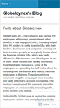 Mobile Screenshot of globalcynex.wordpress.com