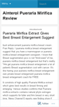 Mobile Screenshot of ainterolpuerariamirificareview.wordpress.com