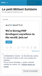 Mobile Screenshot of lepetitmilitantsolidaire.wordpress.com