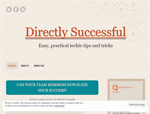 Tablet Screenshot of directlysuccessful.wordpress.com