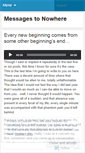 Mobile Screenshot of messagestonowhere.wordpress.com