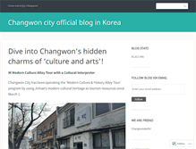 Tablet Screenshot of changwoncity.wordpress.com