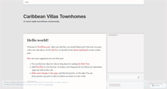 Desktop Screenshot of caribbeanvillasapts.wordpress.com