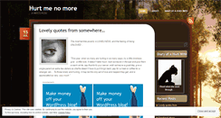 Desktop Screenshot of hurtmenomore.wordpress.com