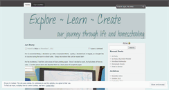 Desktop Screenshot of explorelearncreate.wordpress.com