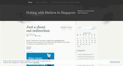 Desktop Screenshot of mathewtanfishing.wordpress.com