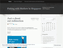 Tablet Screenshot of mathewtanfishing.wordpress.com