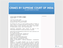 Tablet Screenshot of crimesofsupremecourt.wordpress.com