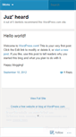 Mobile Screenshot of juzheard.wordpress.com
