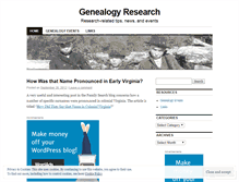 Tablet Screenshot of genresearch.wordpress.com