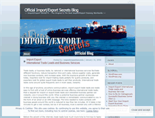 Tablet Screenshot of importexportsecrets.wordpress.com