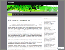 Tablet Screenshot of 25links.wordpress.com