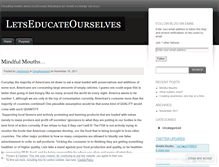 Tablet Screenshot of letseducateourselves.wordpress.com