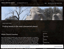 Tablet Screenshot of fridaycemeterysociety.wordpress.com