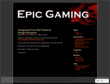 Tablet Screenshot of epicgaming.wordpress.com