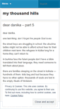 Mobile Screenshot of mythousandhills.wordpress.com