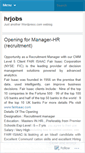 Mobile Screenshot of hrjobs.wordpress.com