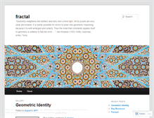 Tablet Screenshot of fractalpattern.wordpress.com