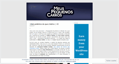 Desktop Screenshot of meuspequenoscarros.wordpress.com