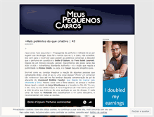 Tablet Screenshot of meuspequenoscarros.wordpress.com