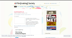 Desktop Screenshot of filmmakingsociety.wordpress.com