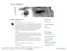 Tablet Screenshot of joeydigital.wordpress.com