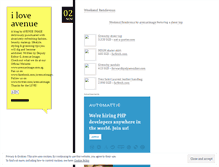 Tablet Screenshot of iloveavenue.wordpress.com