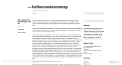 Desktop Screenshot of helloconstancemay.wordpress.com