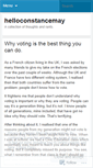 Mobile Screenshot of helloconstancemay.wordpress.com