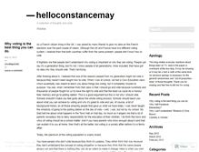 Tablet Screenshot of helloconstancemay.wordpress.com