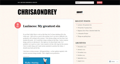 Desktop Screenshot of chrisaondrey.wordpress.com