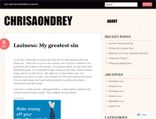 Tablet Screenshot of chrisaondrey.wordpress.com