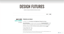 Desktop Screenshot of designfuturesma.wordpress.com
