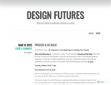Tablet Screenshot of designfuturesma.wordpress.com