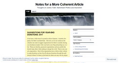 Desktop Screenshot of morecoherent.wordpress.com