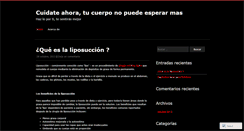 Desktop Screenshot of cuidateahora.wordpress.com